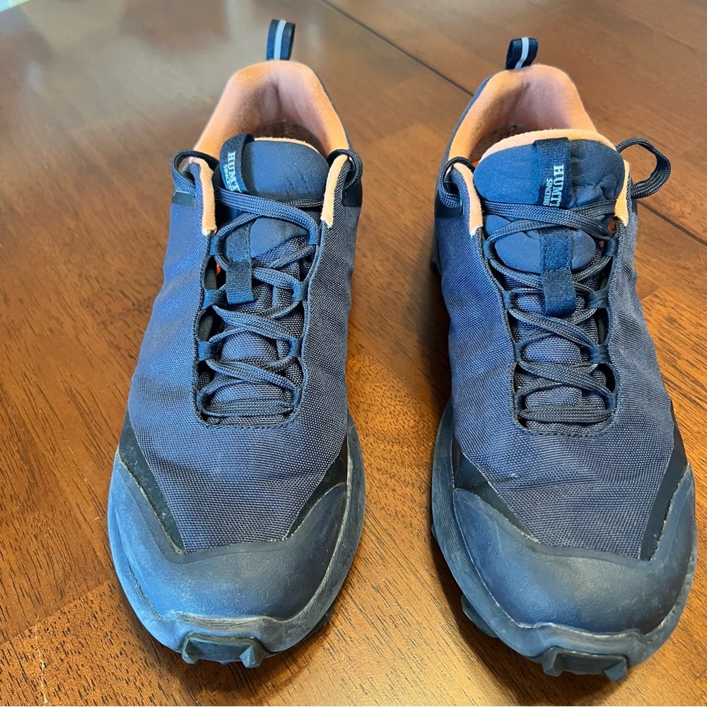 Humtto Mens US 9 All-Terrain Waterproof Hiking Shoes Lace Up 110398A Blue